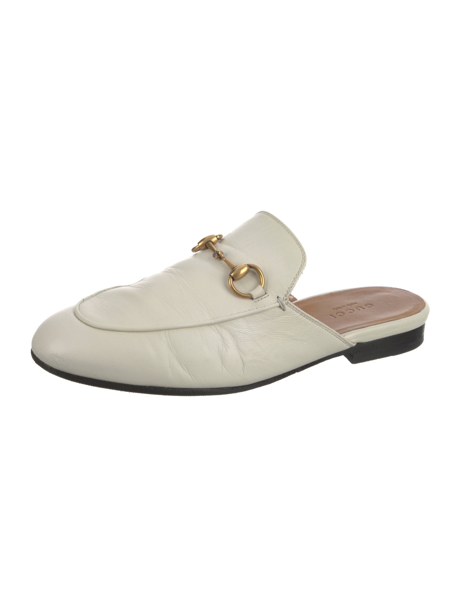 Gucci Horsebit Accent Leather Mules