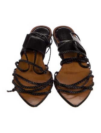 Gucci Leather Gladiator Sandals