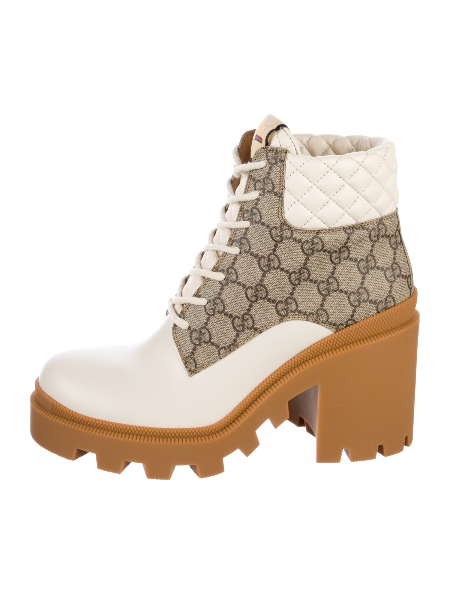 Gucci GG Supreme Combat Boots