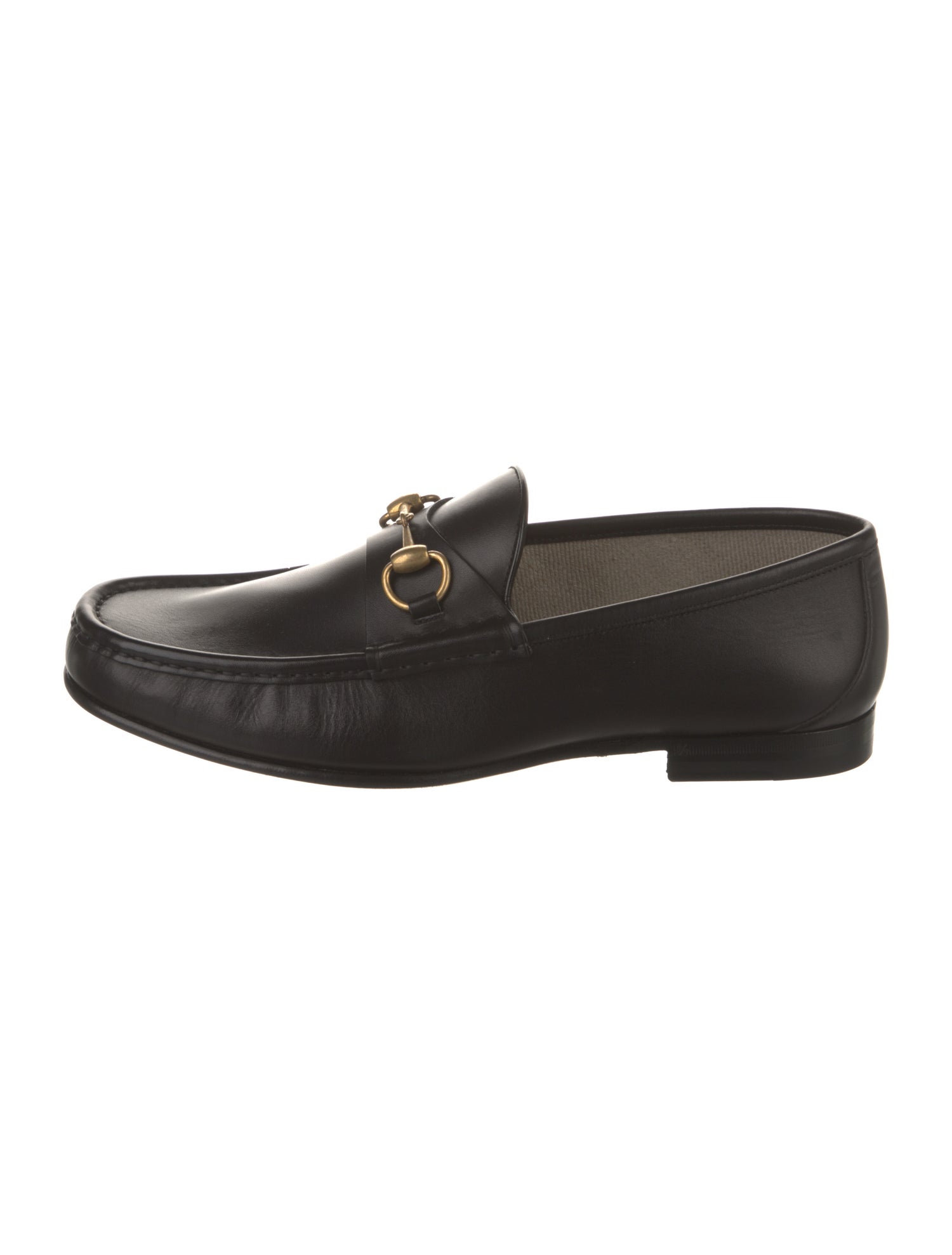 Gucci Horsebit Accent Leather Loafers
