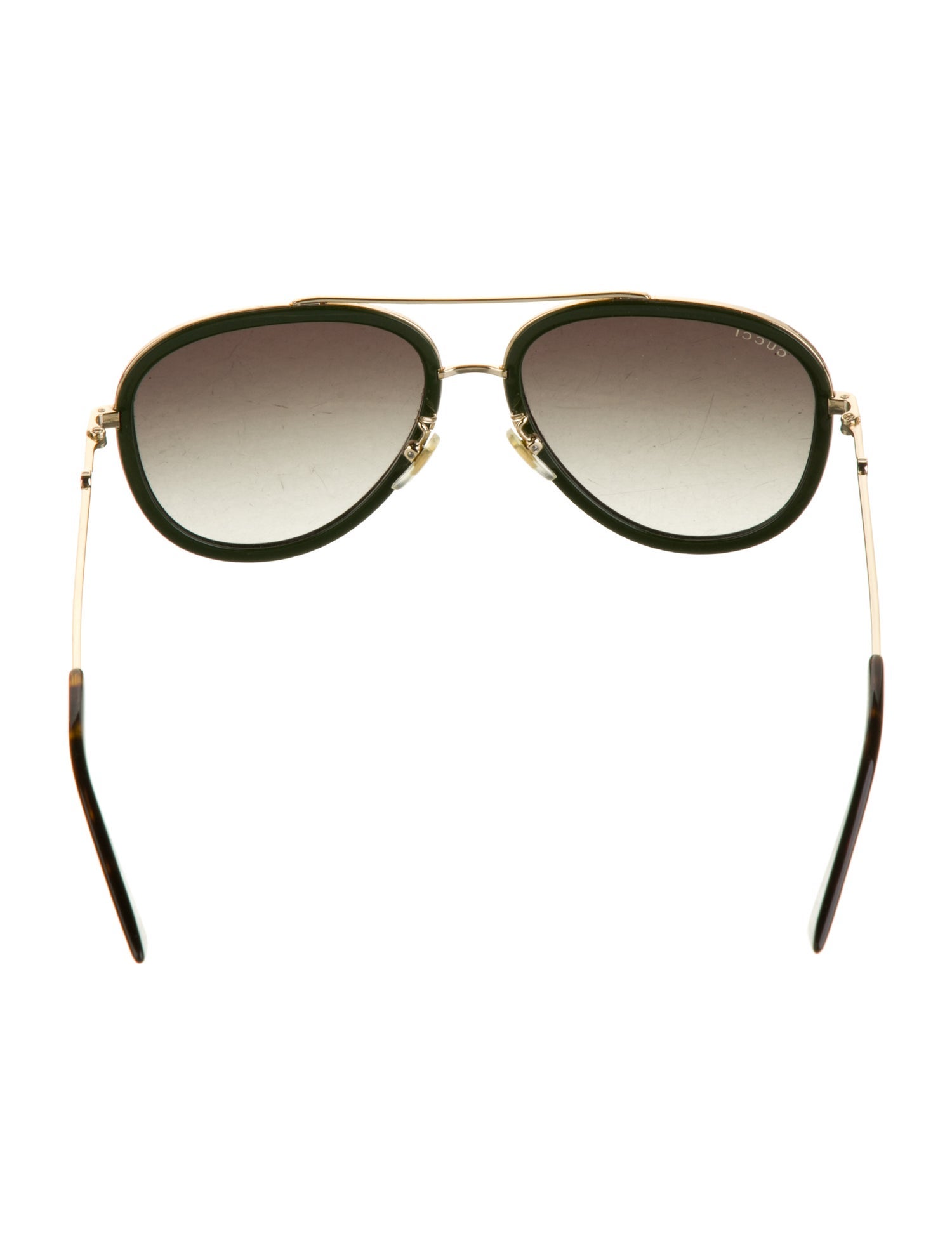 Gucci Web Accent Aviator Sunglasses