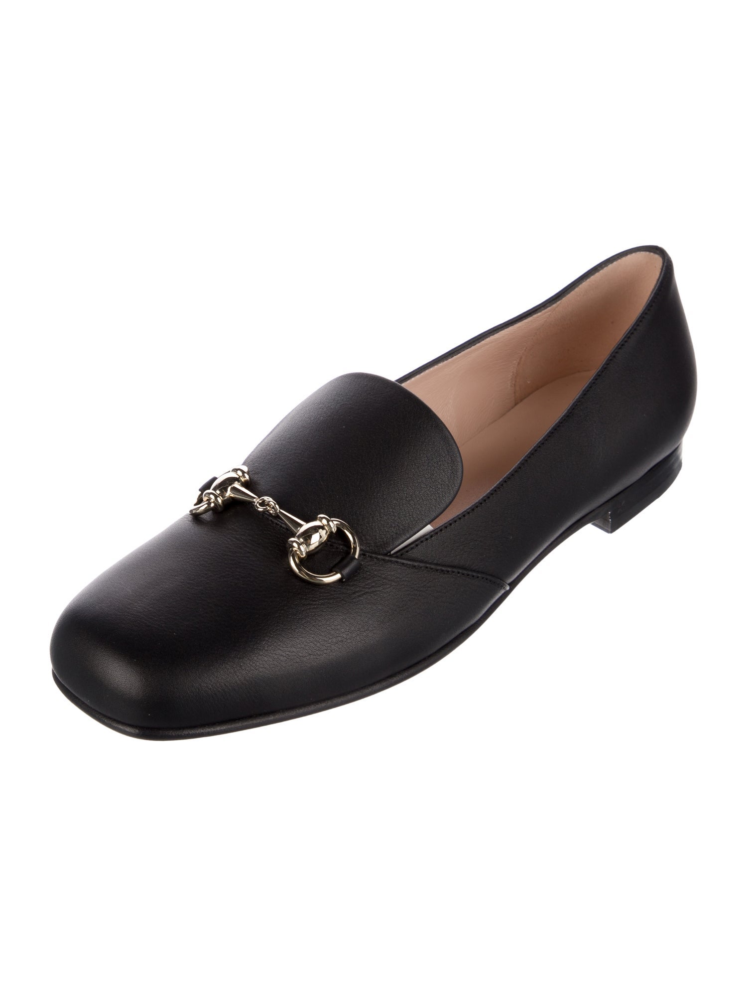 Gucci Horsebit Accent Leather Loafers