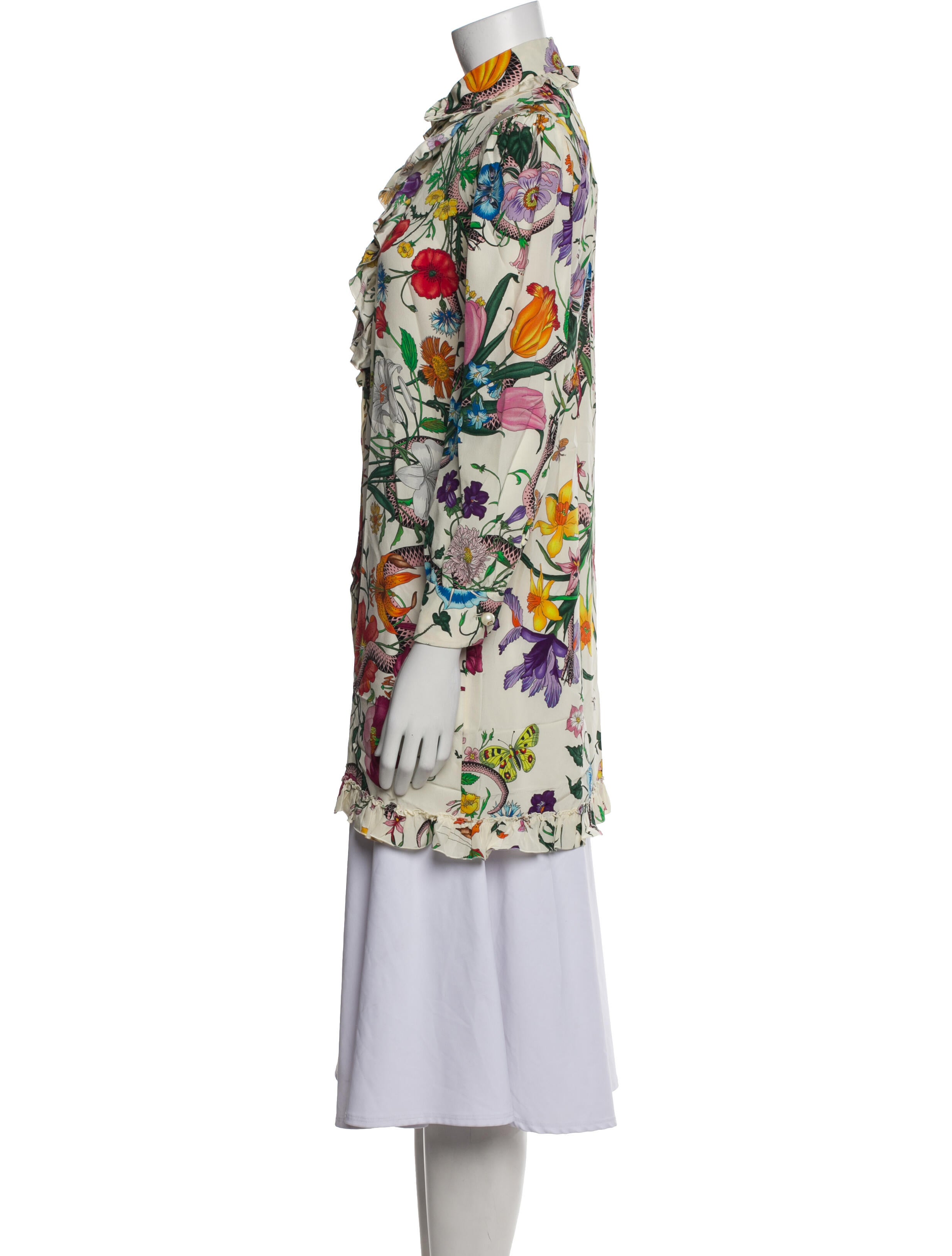 Gucci Floral Print Mini Dress