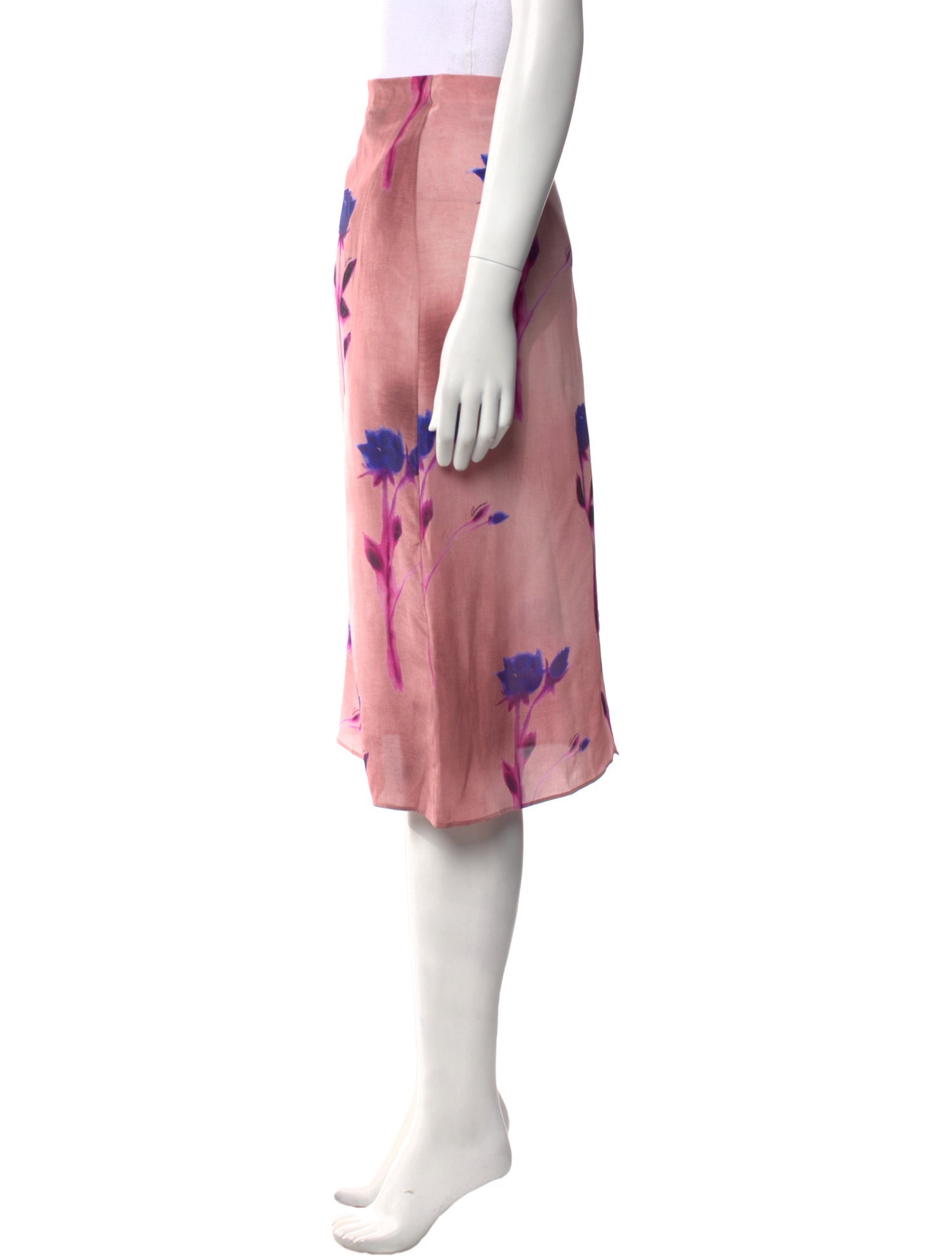 Gucci Silk Knee-Length Skirt