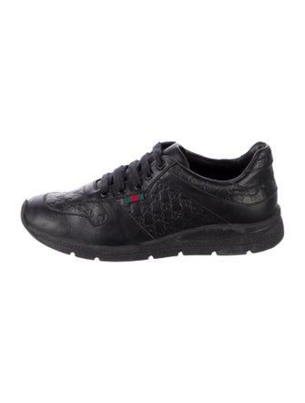 Gucci Gucci Boys' Monogram Leather Sneakers