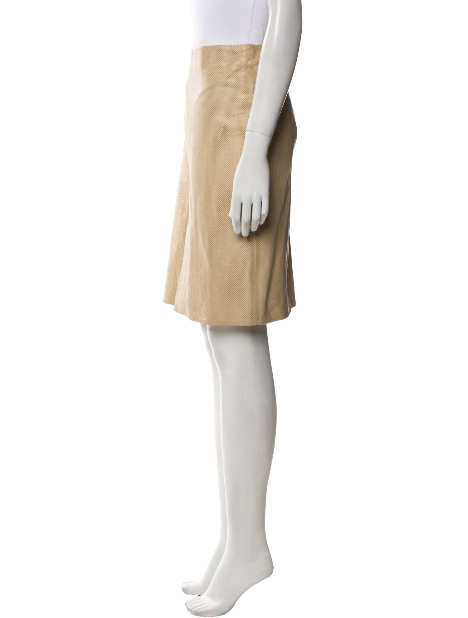 Gucci Leather Knee-Length Skirt