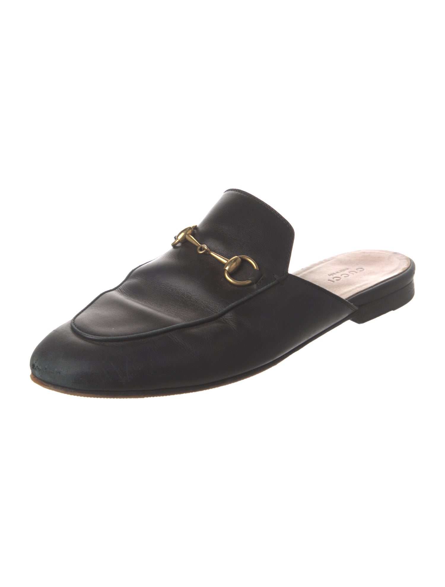 Gucci Horsebit Accent Leather Mules