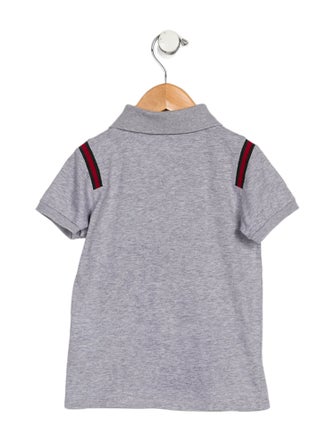 Gucci toddler boys' grey pattern printed polo