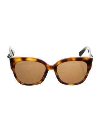 Gucci Web Accent Square Sunglasses
