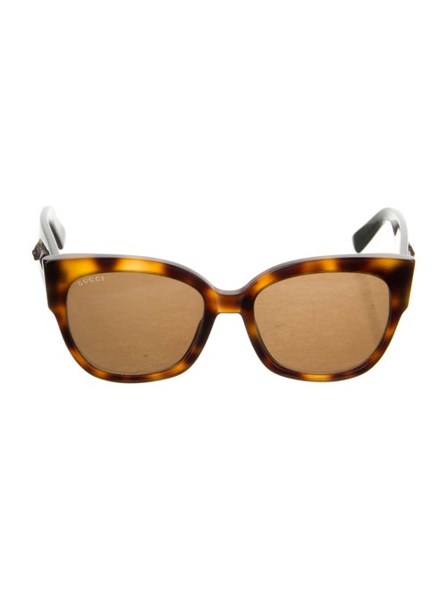 Gucci Web Accent Square Sunglasses