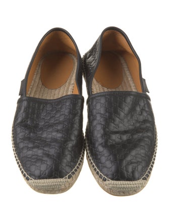 Gucci Microguccissima Pattern Leather Espadrilles