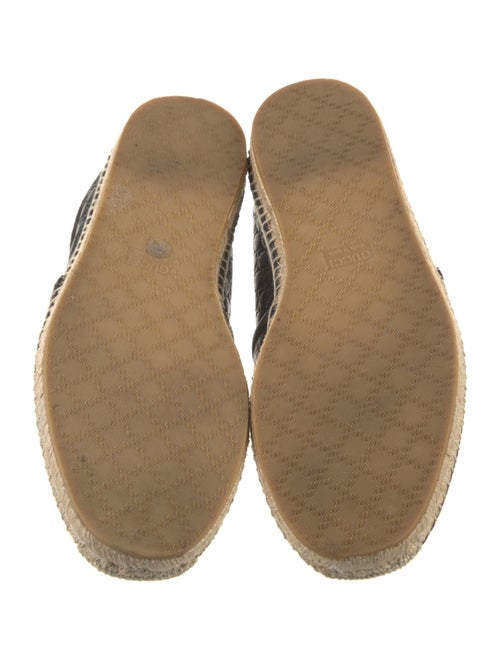 Gucci Microguccissima Pattern Leather Espadrilles