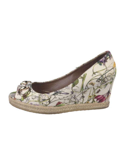 Gucci Canvas Floral Print Espadrilles