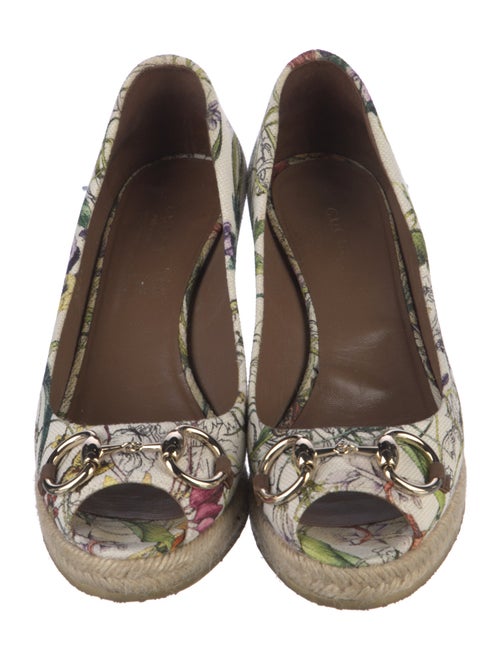 Gucci Canvas Floral Print Espadrilles