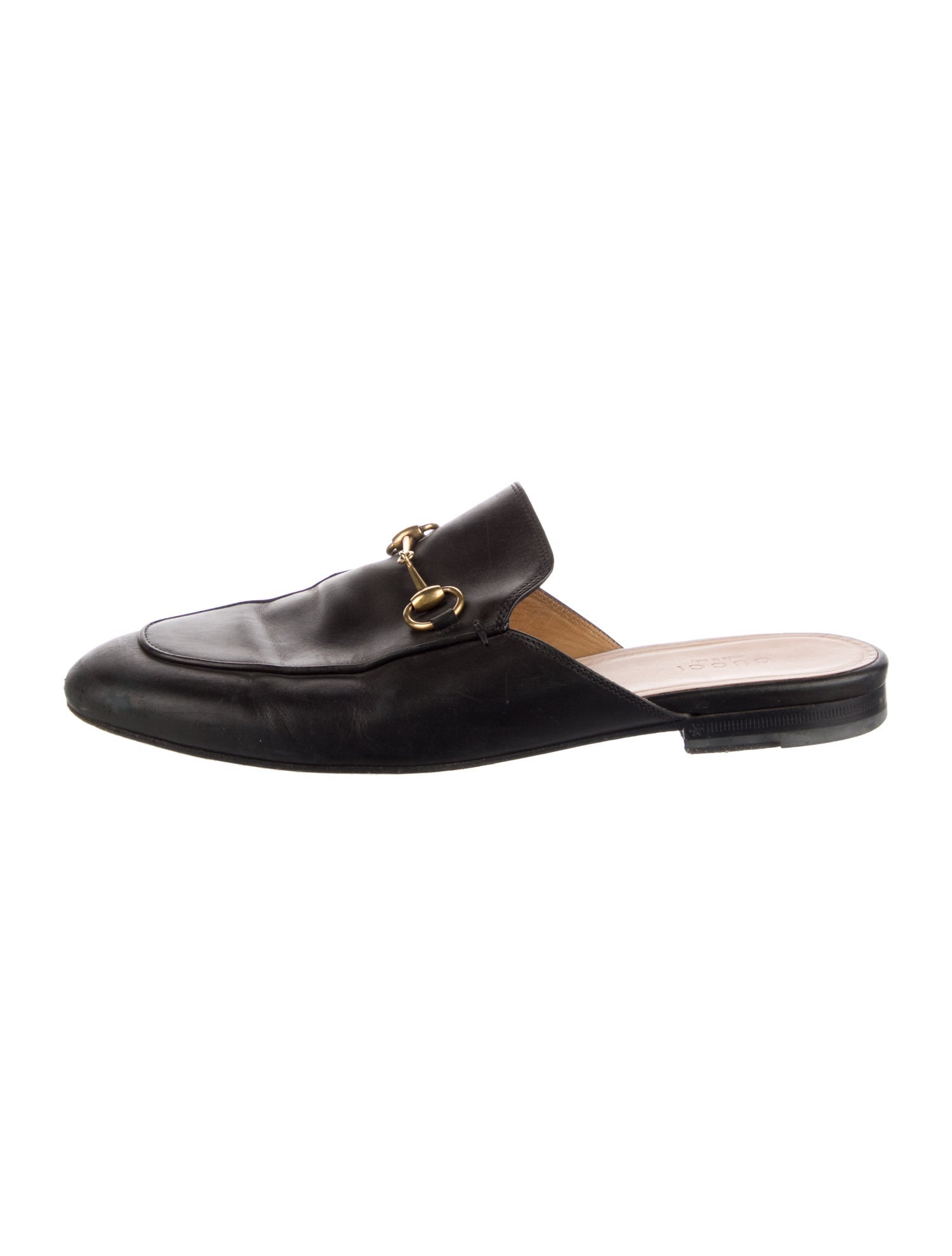 Gucci Horsebit Accent Leather Mules