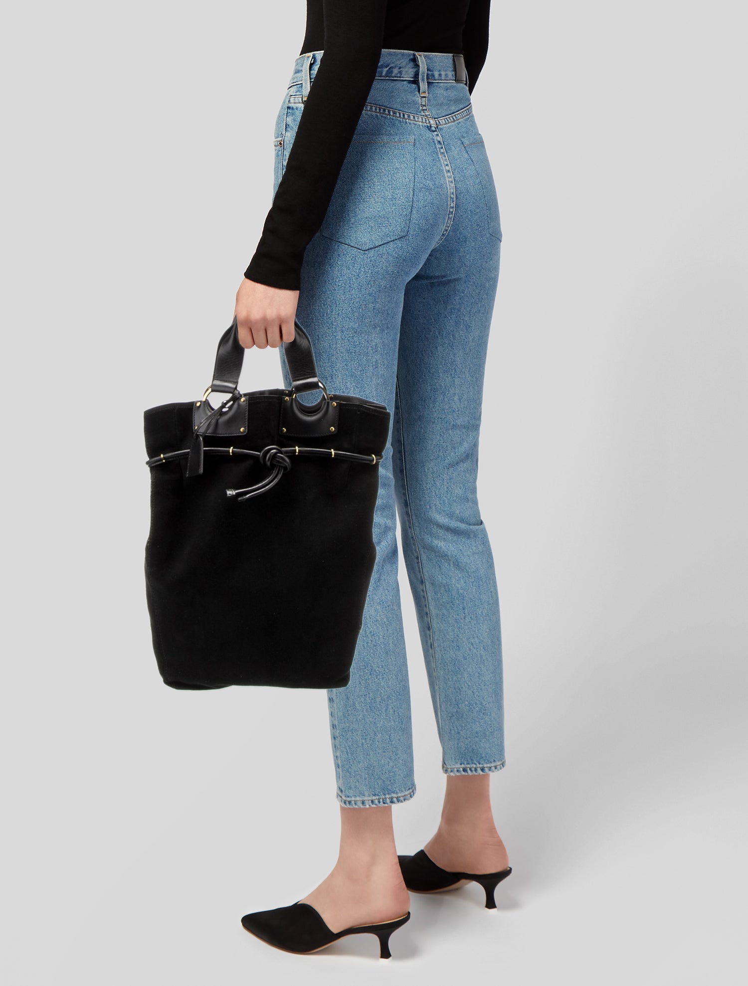 Gucci Suede Bucket Bag