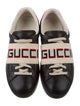 Gucci Leather Colorblock Pattern Sneakers