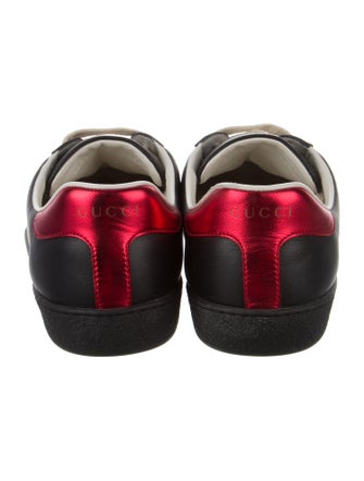 Gucci Leather Colorblock Pattern Sneakers