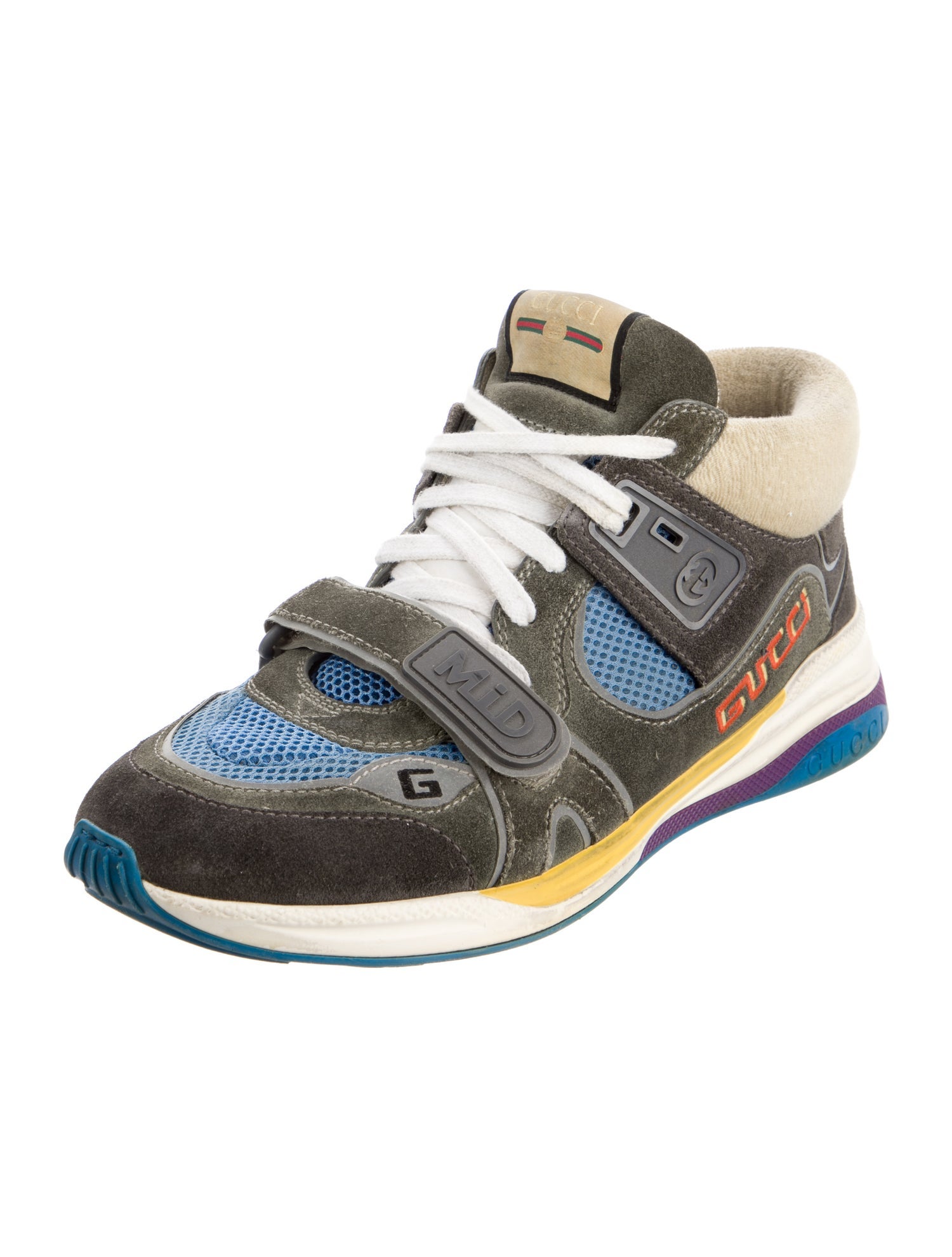 Gucci Interlocking G Logo Suede Sneakers