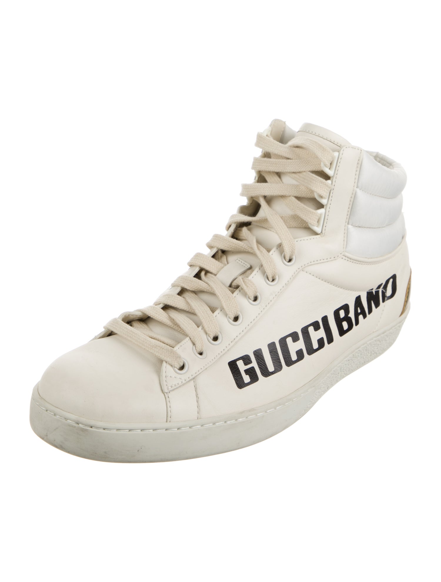 Gucci Leather Printed Sneakers