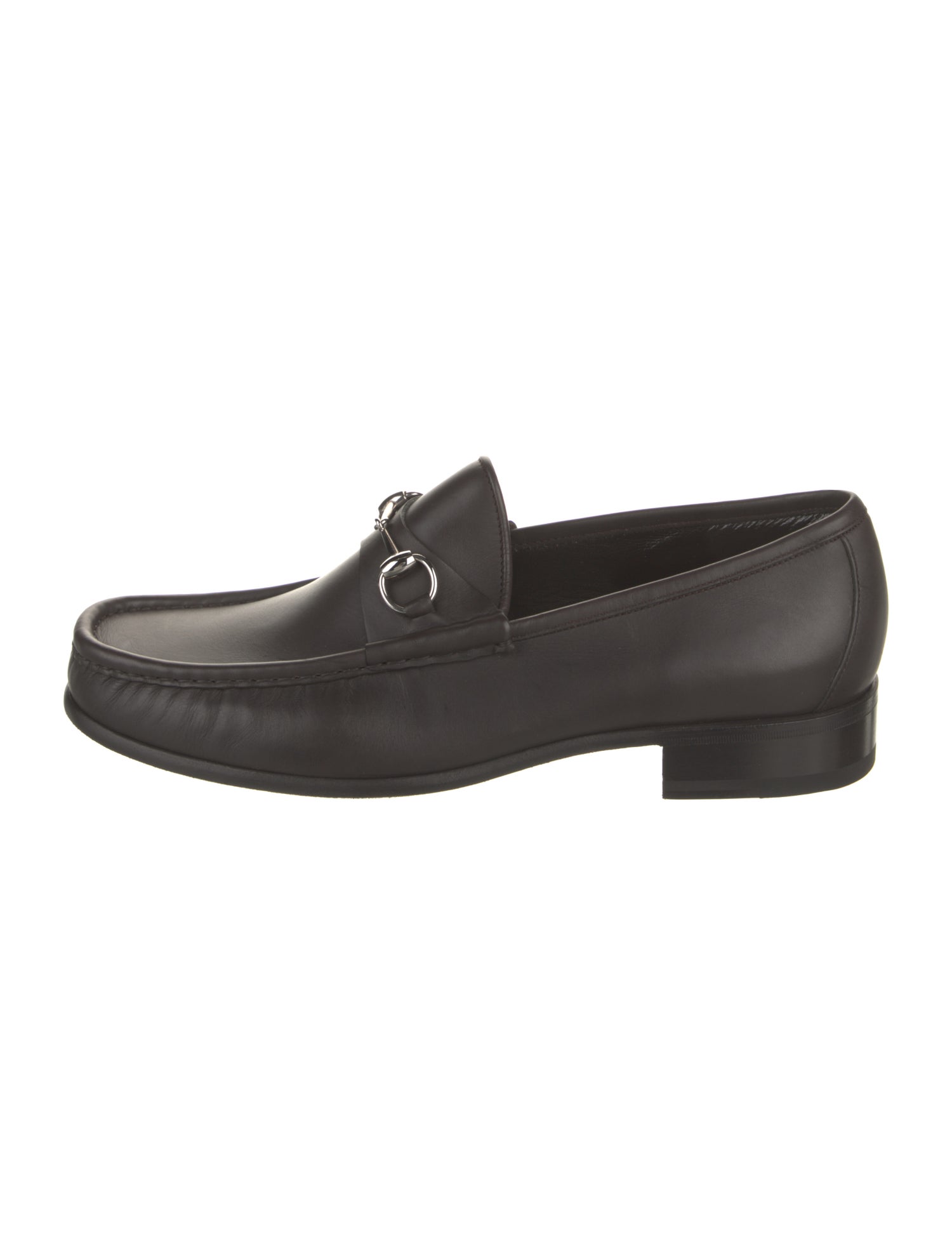 Gucci Horsebit Accent Leather Dress Loafers
