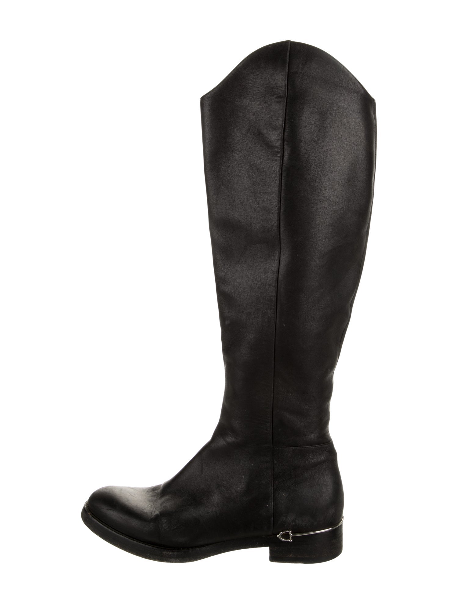 Gucci Leather Riding Boots