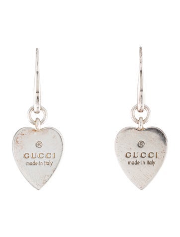 Gucci Drop Trademark Heart Earrings