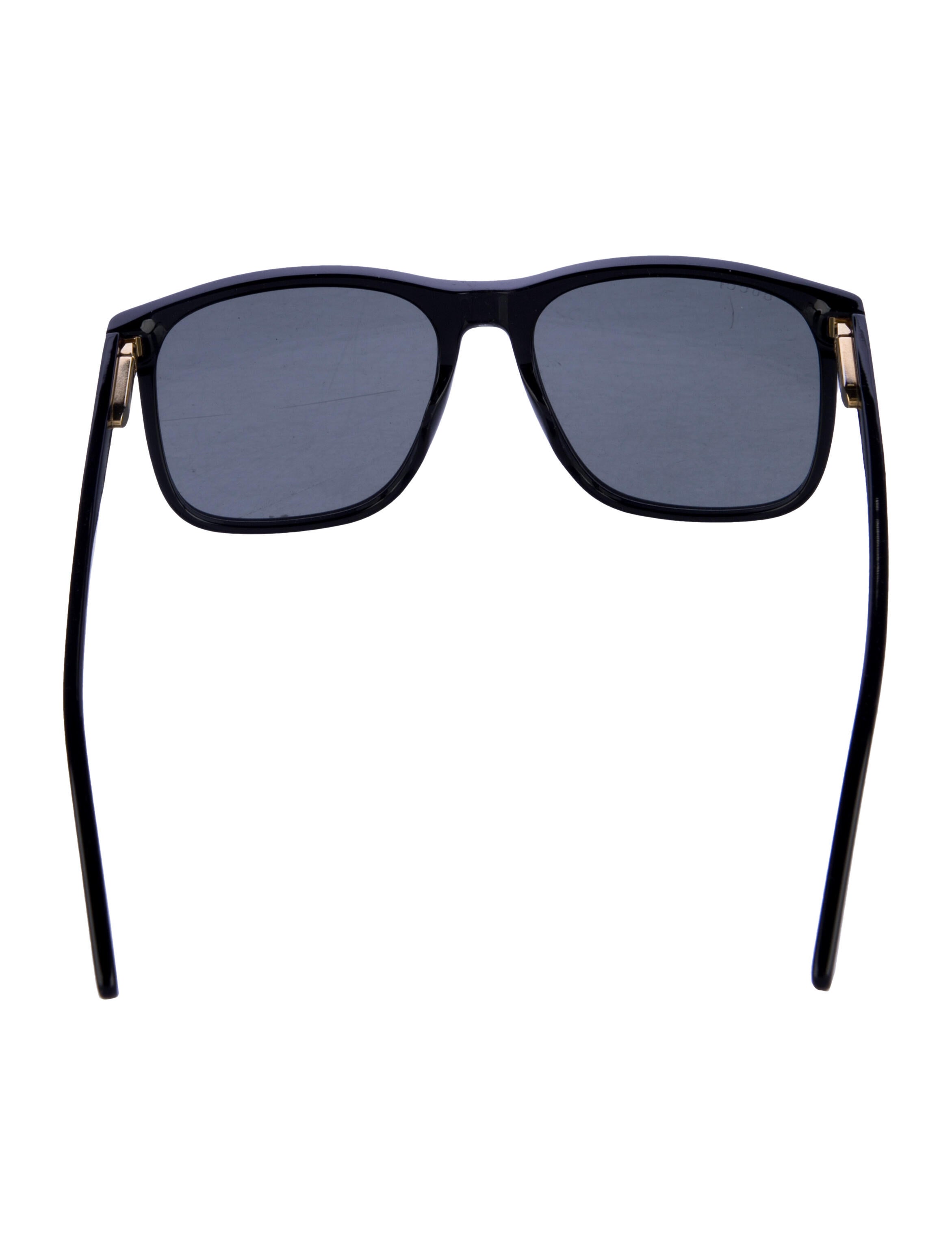 Gucci Web Accent Wayfarer Sunglasses