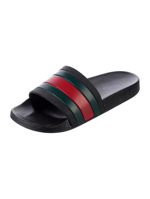 Gucci Web Accent Rubber Slides
