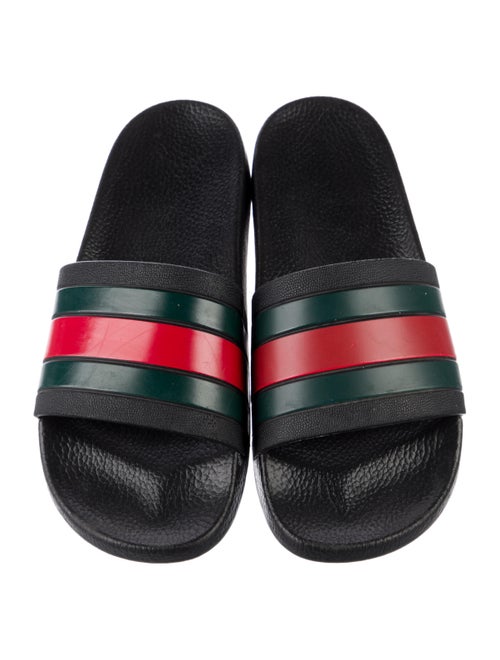 Gucci Web Accent Rubber Slides