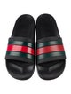 Gucci Web Accent Rubber Slides