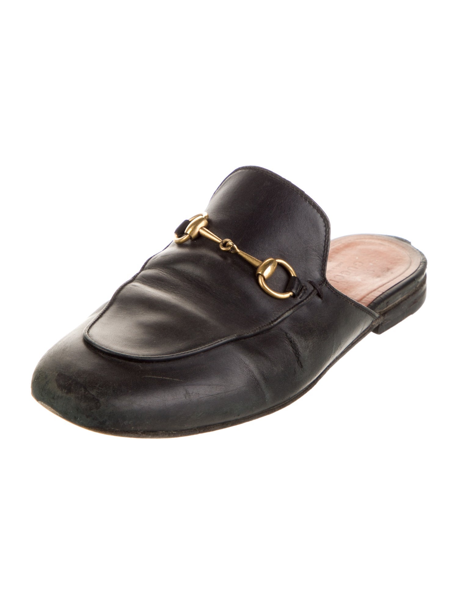 Gucci Horsebit Accent Leather Mules