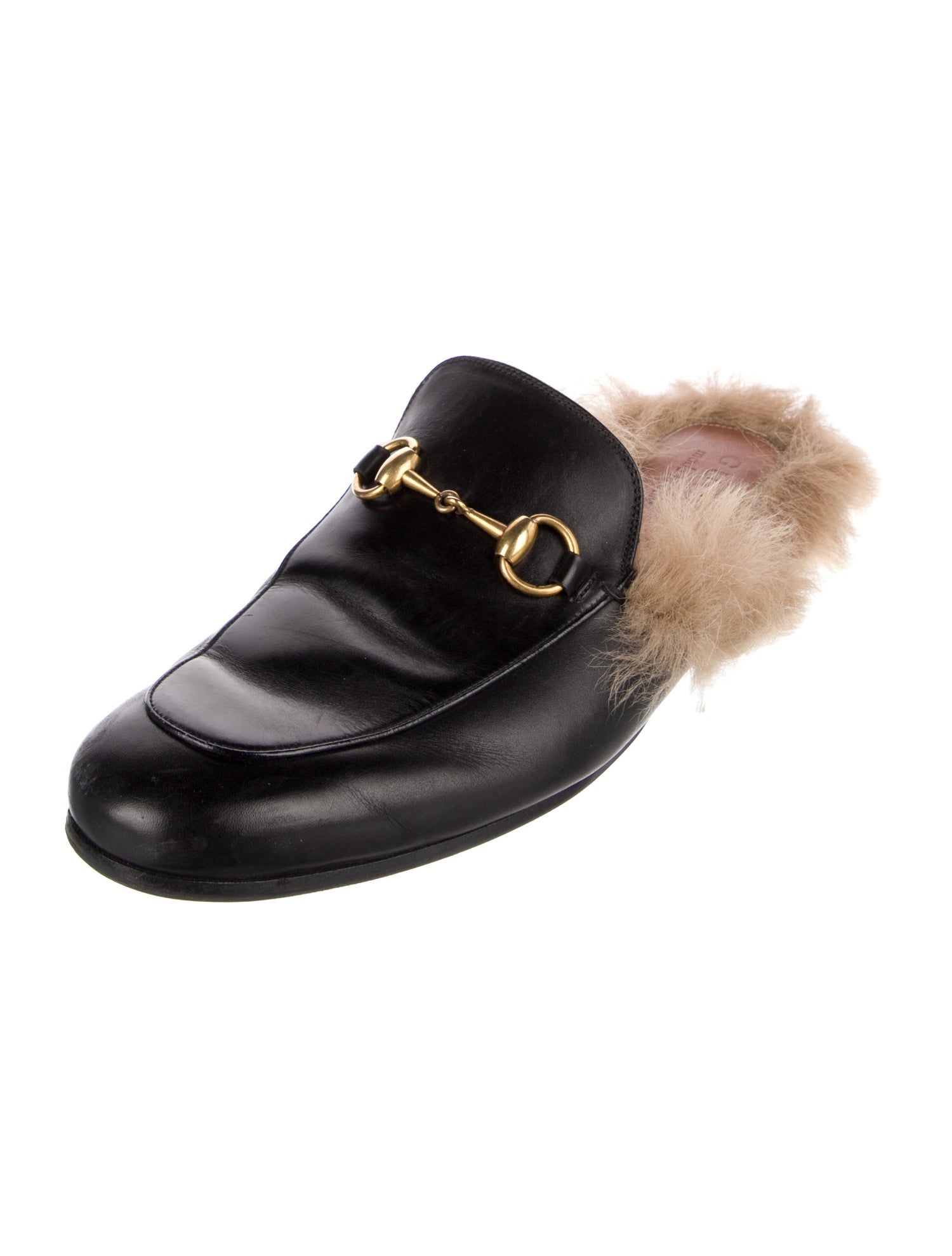 Gucci Horsebit Accent Leather Slipper
