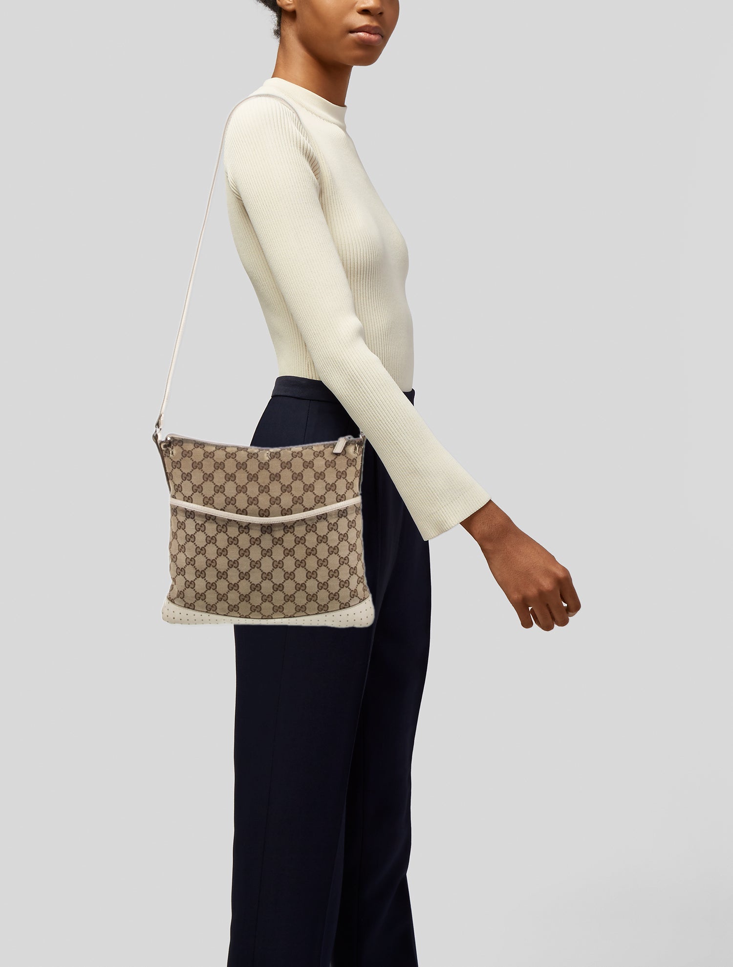 Gucci GG Canvas Messenger Bag