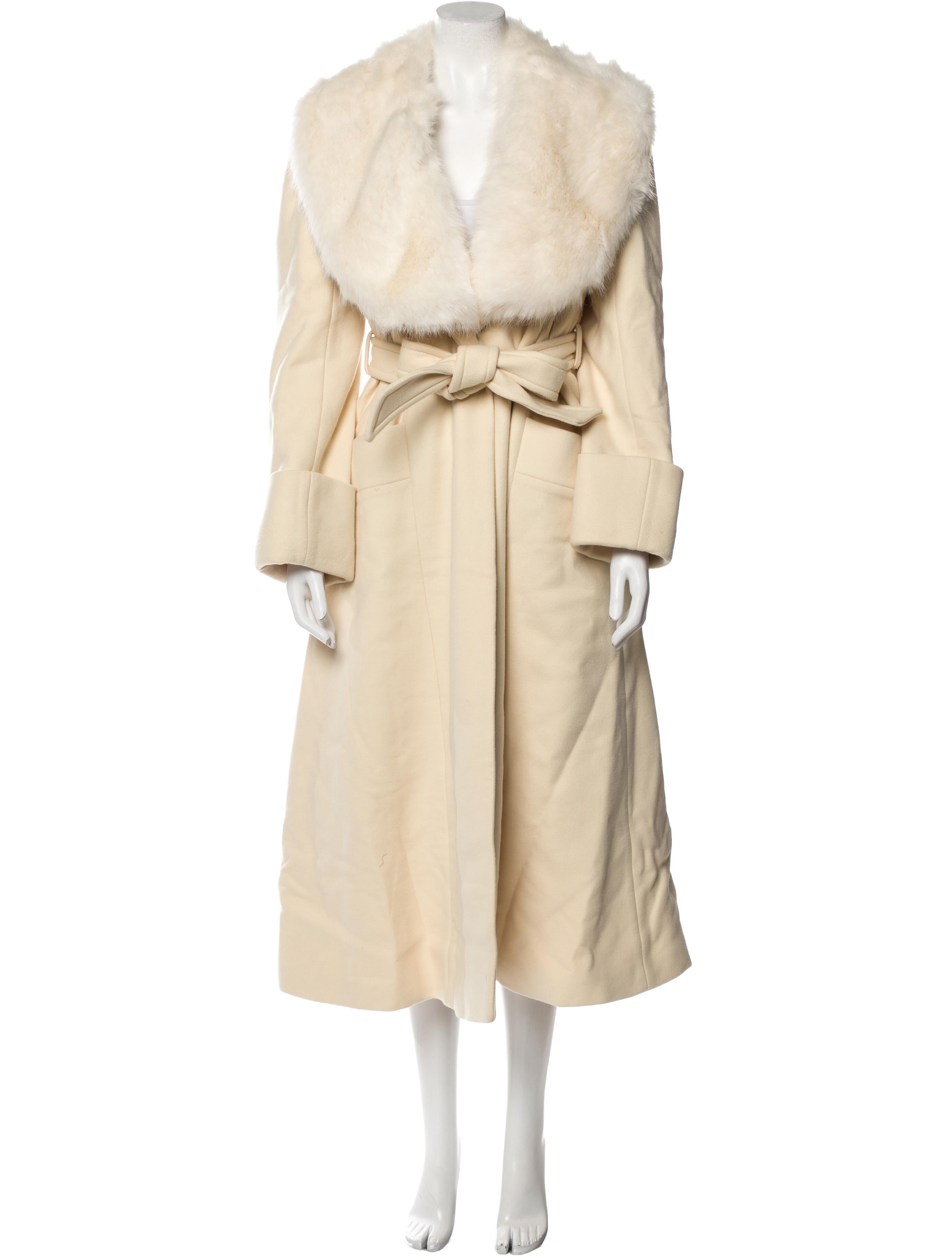 Gucci 2023 Wool Faux Fur Coat