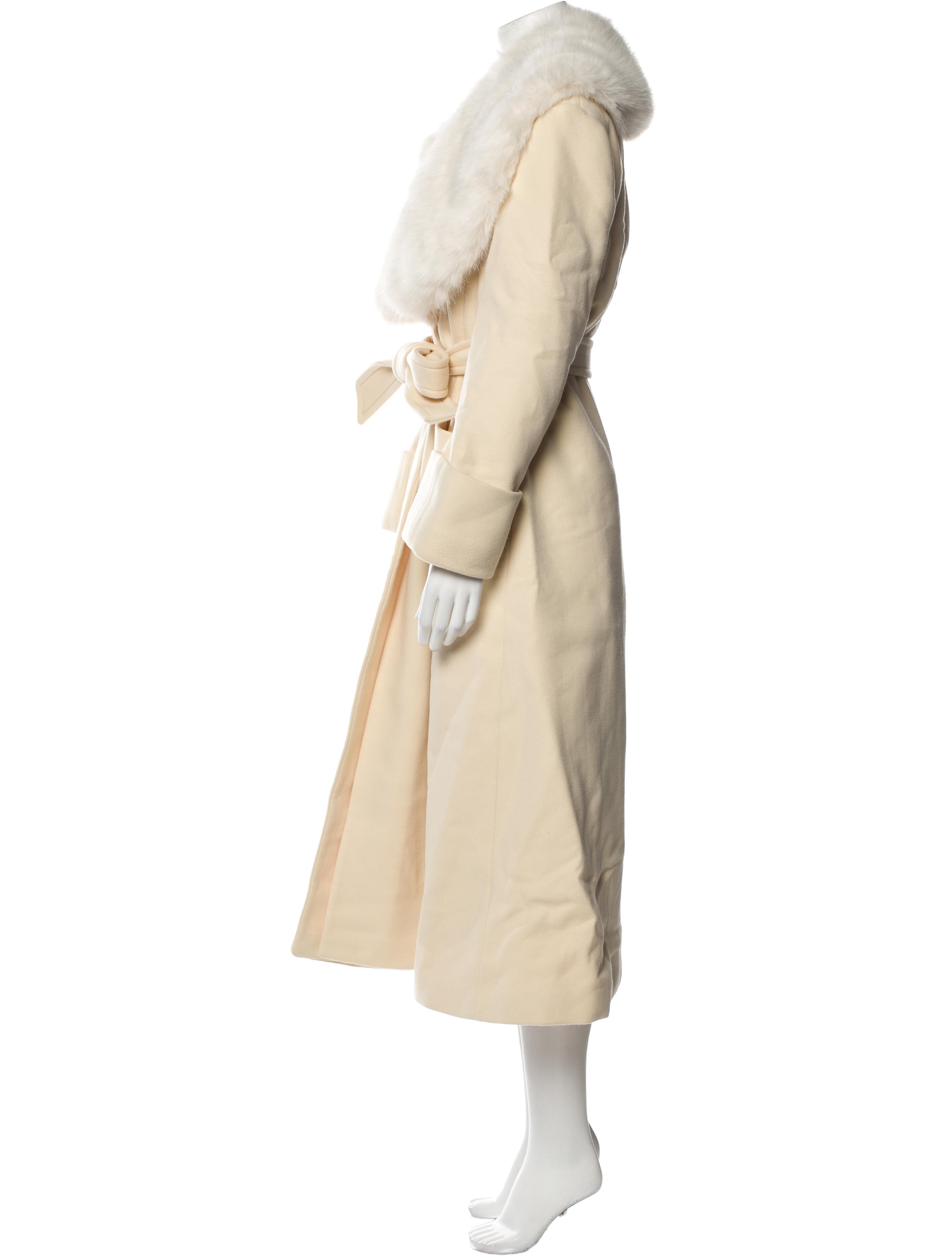 Gucci 2023 Wool Faux Fur Coat