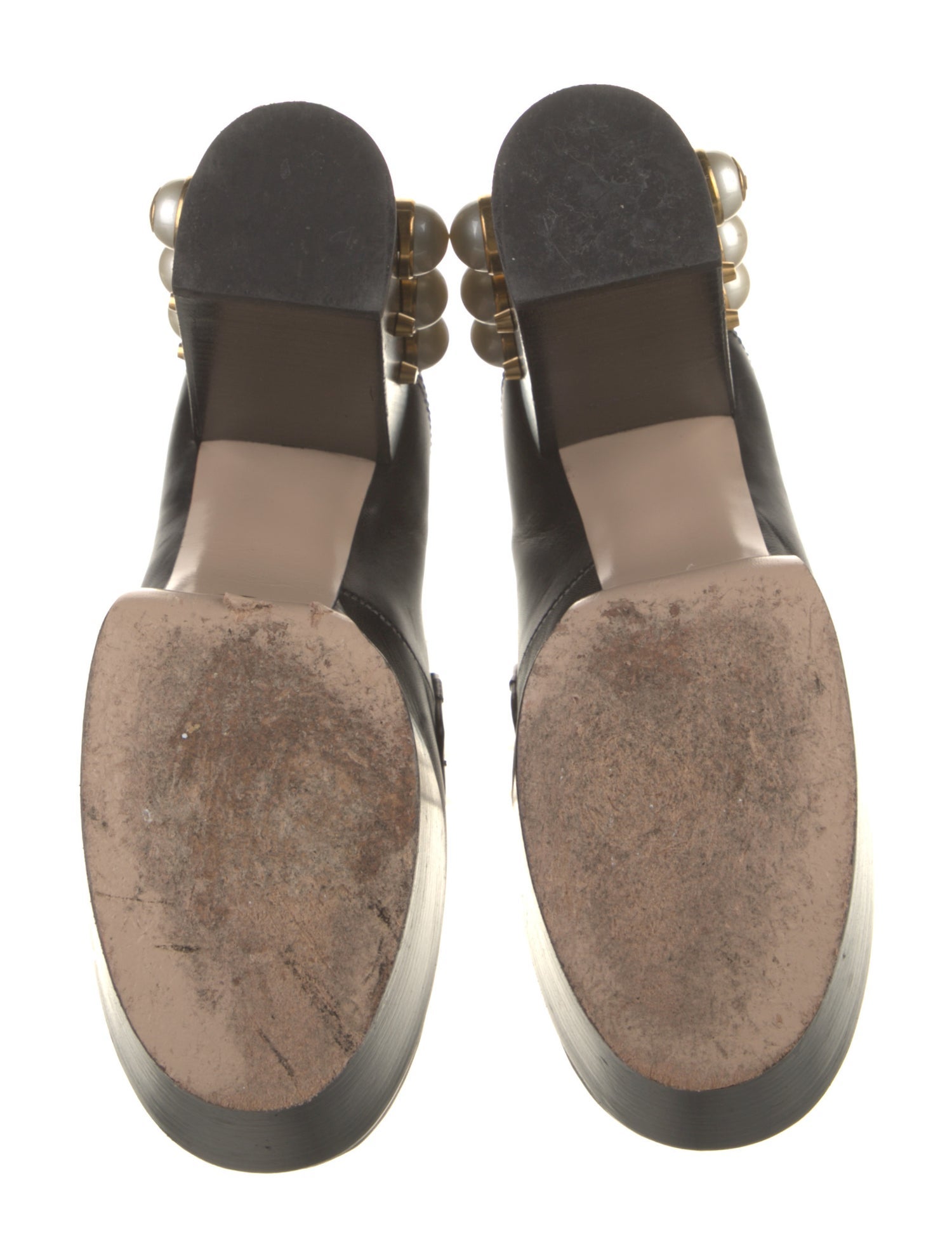 Gucci Horsebit Accent Leather Pumps