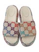 Gucci GG Logo Canvas Slides
