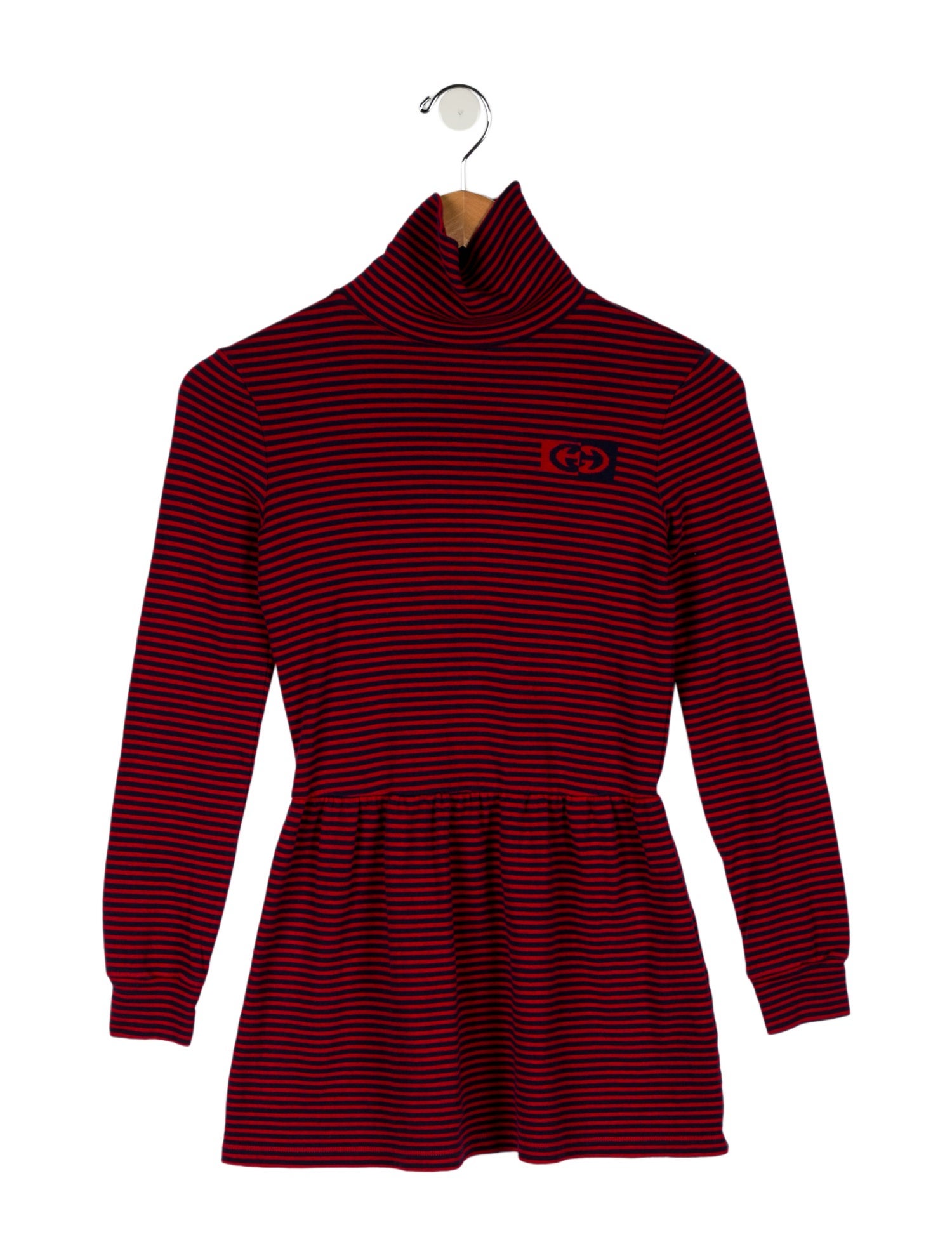 Gucci Girls' Striped Turtleneck Dress