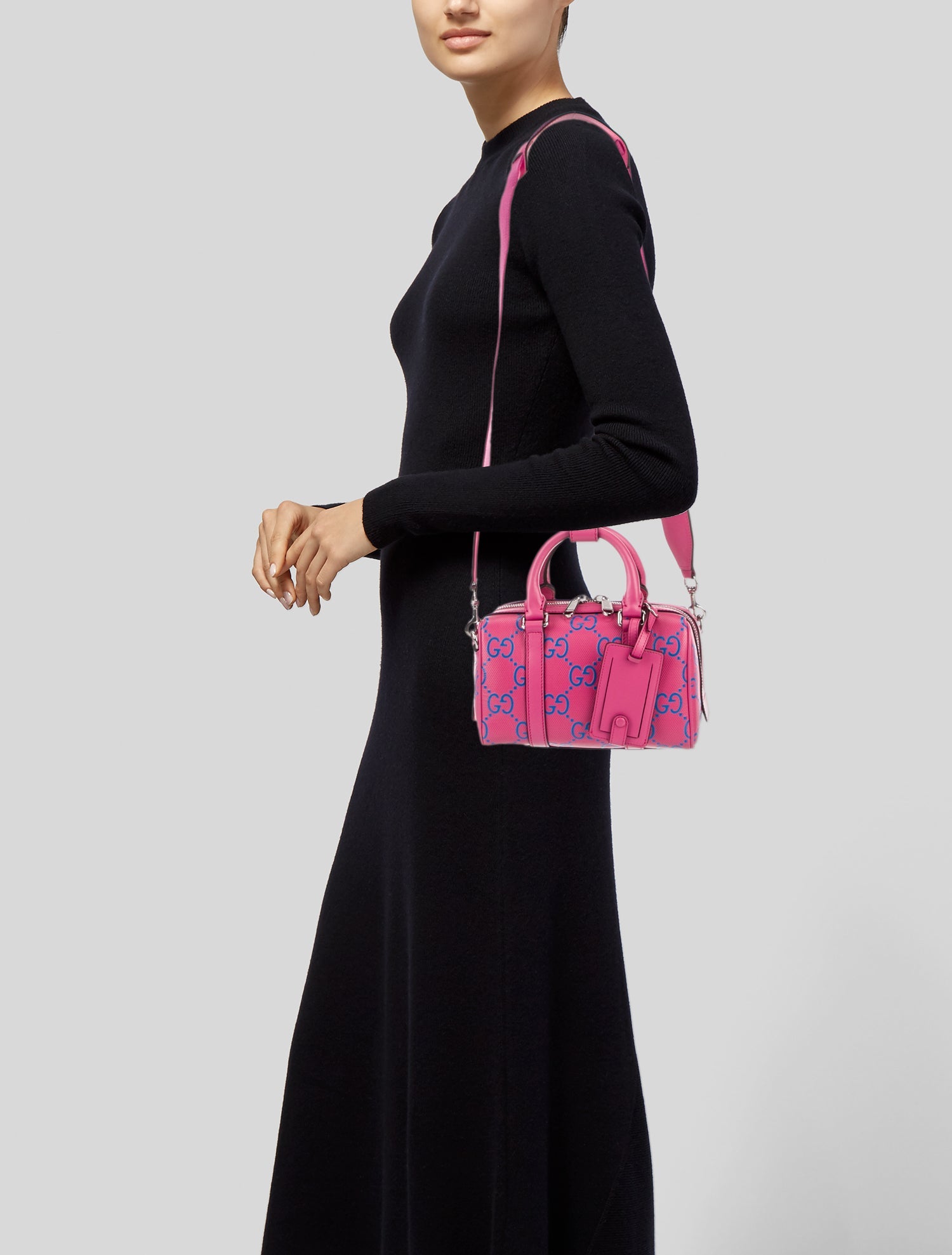 Gucci GG Embossed Top Handle Bag Mini w/ Tags