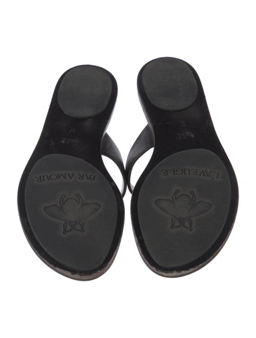 Gucci Double G Logo Leather Slides