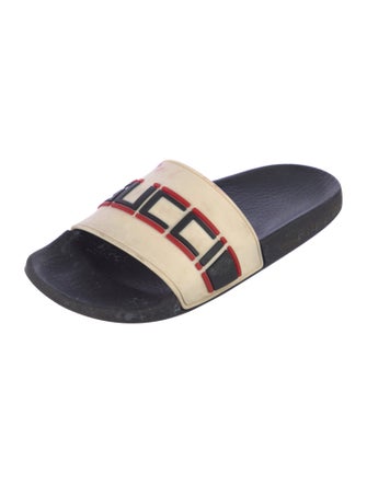 Gucci Rubber Graphic Print Slides