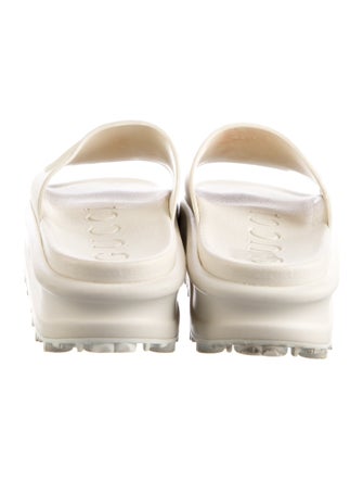 Gucci Interlocking G Logo Rubber Slides