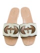 Gucci Interlocking G Logo Suede Slides