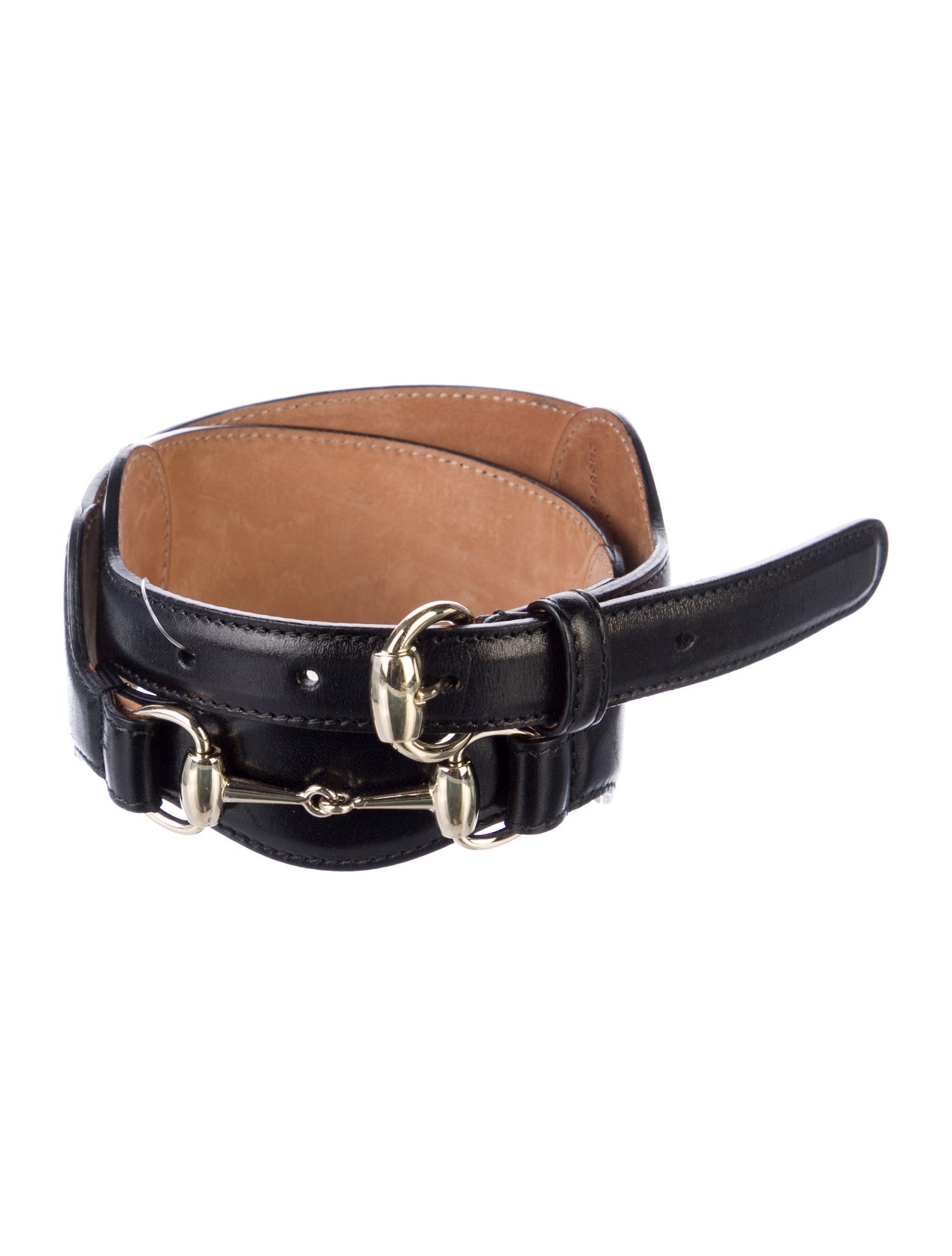 Gucci 1955 Horsebit Accent Leather Waist Belt