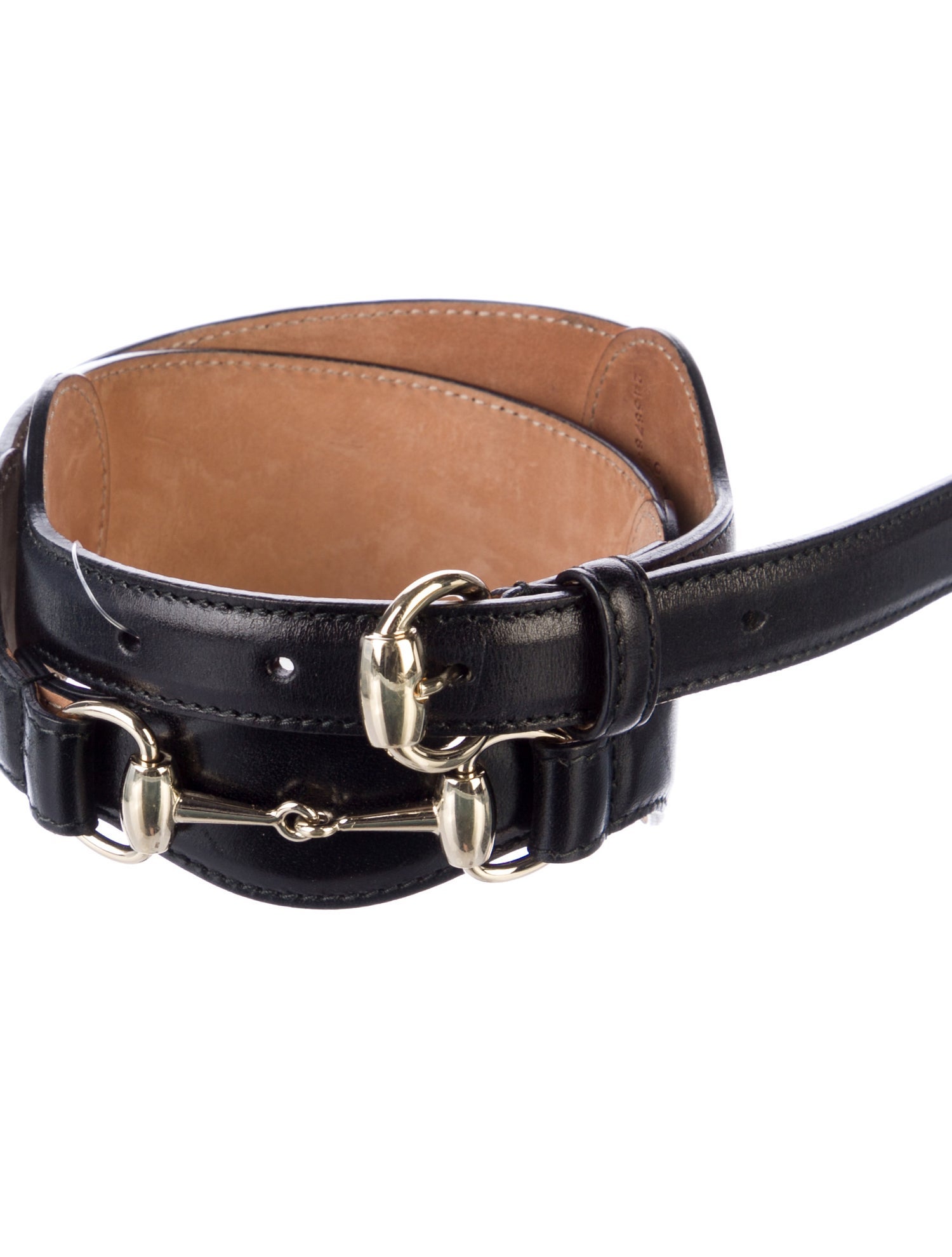 Gucci 1955 Horsebit Accent Leather Waist Belt