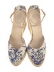 Gucci Flora Print Canvas D'Orsay Pumps