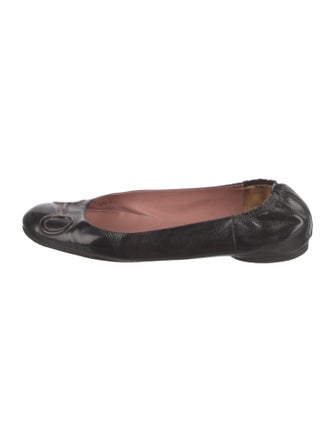 Gucci Horsebit Accent Patent Leather Ballet Flats