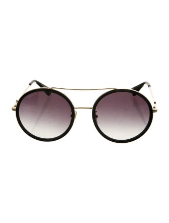 Gucci Interlocking G Logo Aviator Sunglasses