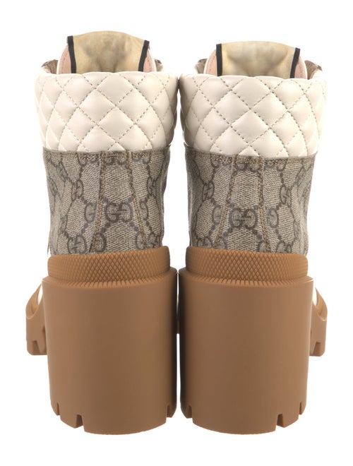 Gucci Printed Combat Boots